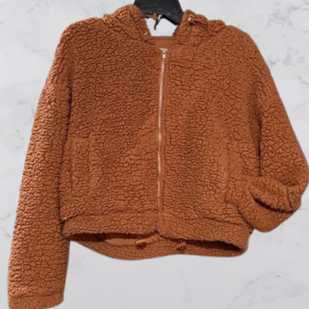 RSQ Brown Sherpa Jacket Size L